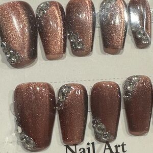 Nail art set with Rhinestones